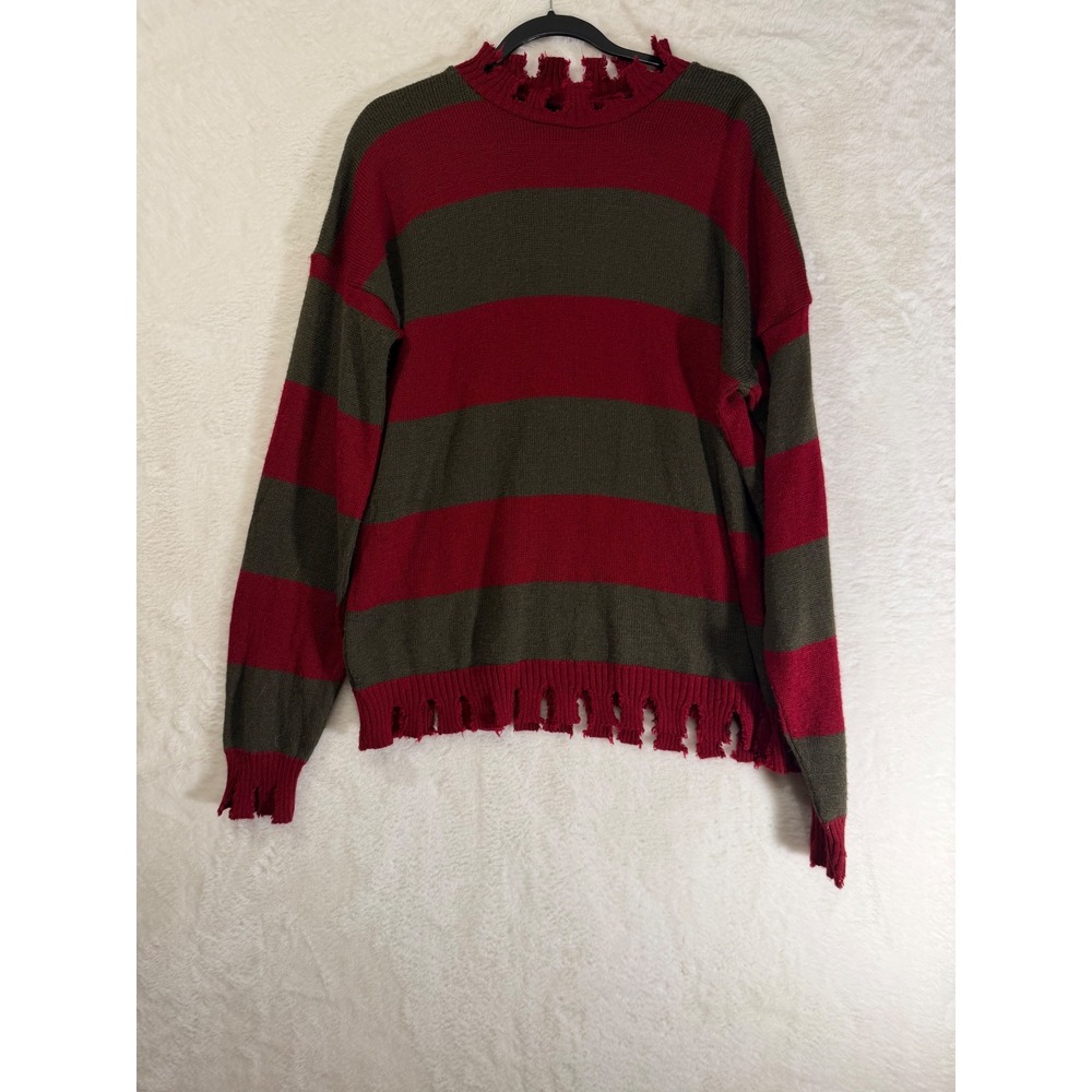 Rubies Freddy Krueger Nightmare on Elm Street Striped Distressed Sweater